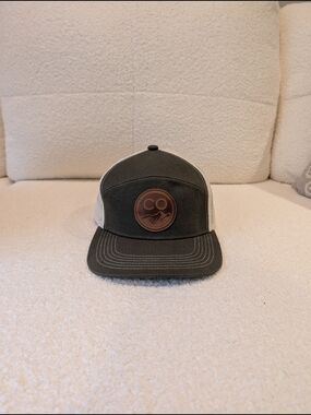 Colorado Rockies Green Hat With Brown Leather Patch - Snapback Five Panel Mesh
